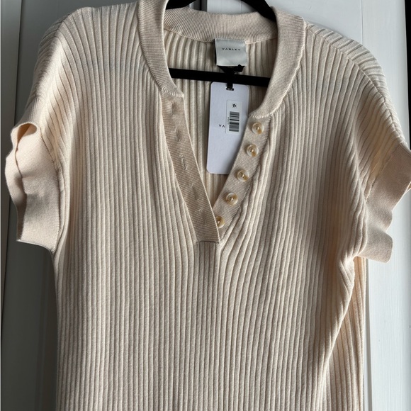 NWT - Varley Cream Ribbed Maxi Dress - Picture 4 of 5